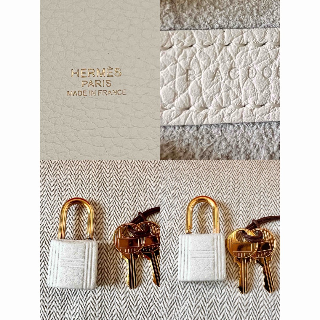 HERMES - 激レア☆ エルメス ピコタンロックPM ニューホワイト B HERMES - 激レア☆ エルメス ピコタンロックPM ニューホワイト B