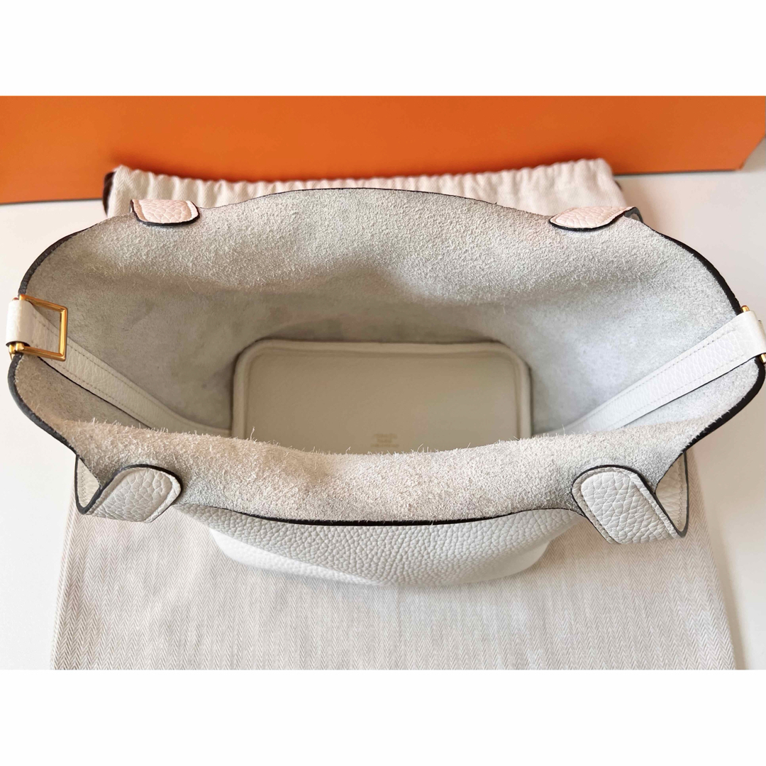 HERMES - 激レア☆ エルメス ピコタンロックPM ニューホワイト B HERMES - 激レア☆ エルメス ピコタンロックPM ニューホワイト B