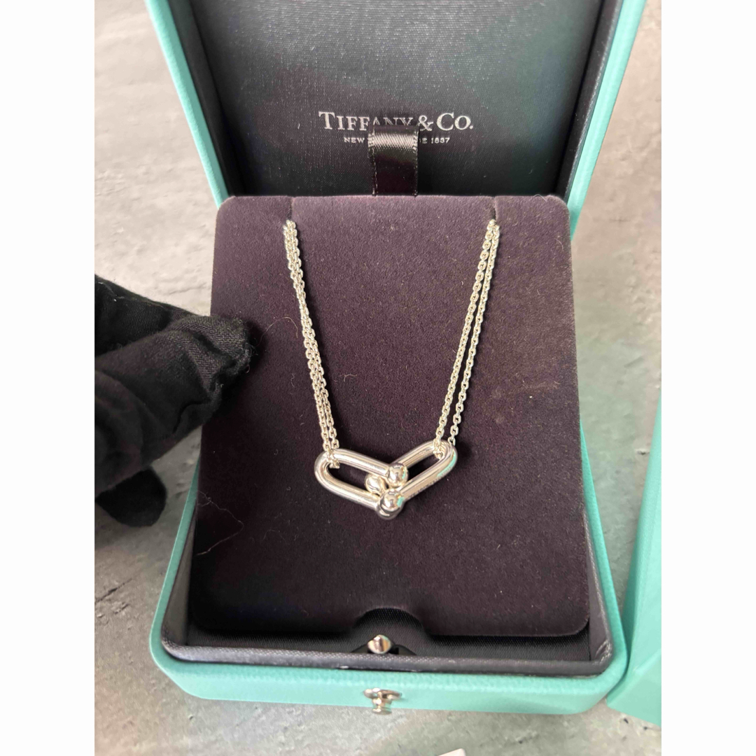 Tiffany & Co. - ティファニー ラージ ダブル リンクシルバー Tiffany & Co. - ティファニー ラージ ダブル リンクシルバー