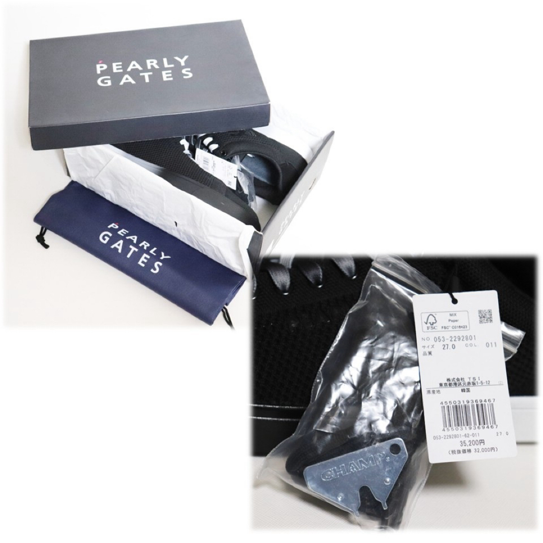 PEARLY GATES - 《パーリーゲイツ》新品 ニコちゃんロゴ PEARLY GATES - 《パーリーゲイツ》新品 ニコちゃんロゴ