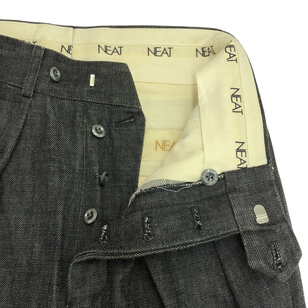 NEAT ニート 2タックデニムトラウザーパンツ グレー系 42の通販 NEAT ニート 2タックデニムトラウザーパンツ グレー系 42の通販