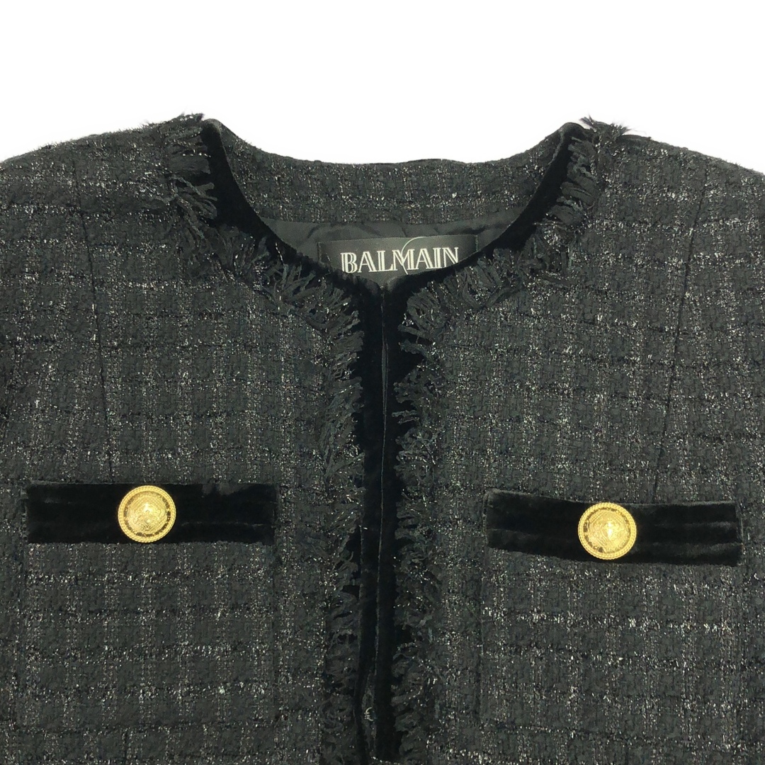 BALMAIN - BALMAIN Paris バルマンパリ ツイードジャケット BALMAIN - BALMAIN Paris バルマンパリ ツイードジャケット