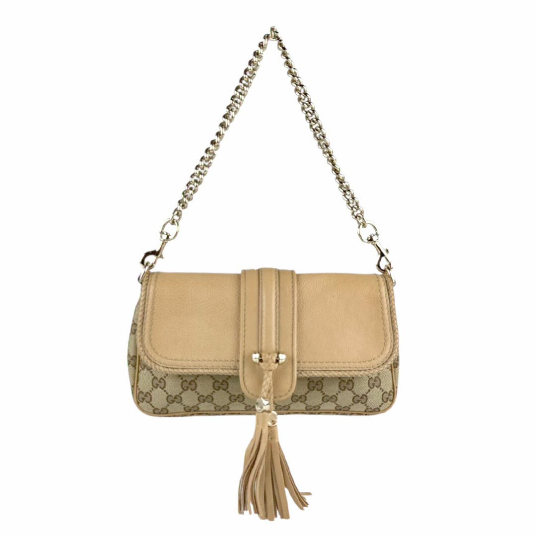 GUCCI - グッチ GUCCI ショルダーバッグ GGキャンバス/レザー GUCCI - グッチ GUCCI ショルダーバッグ GGキャンバス/レザー
