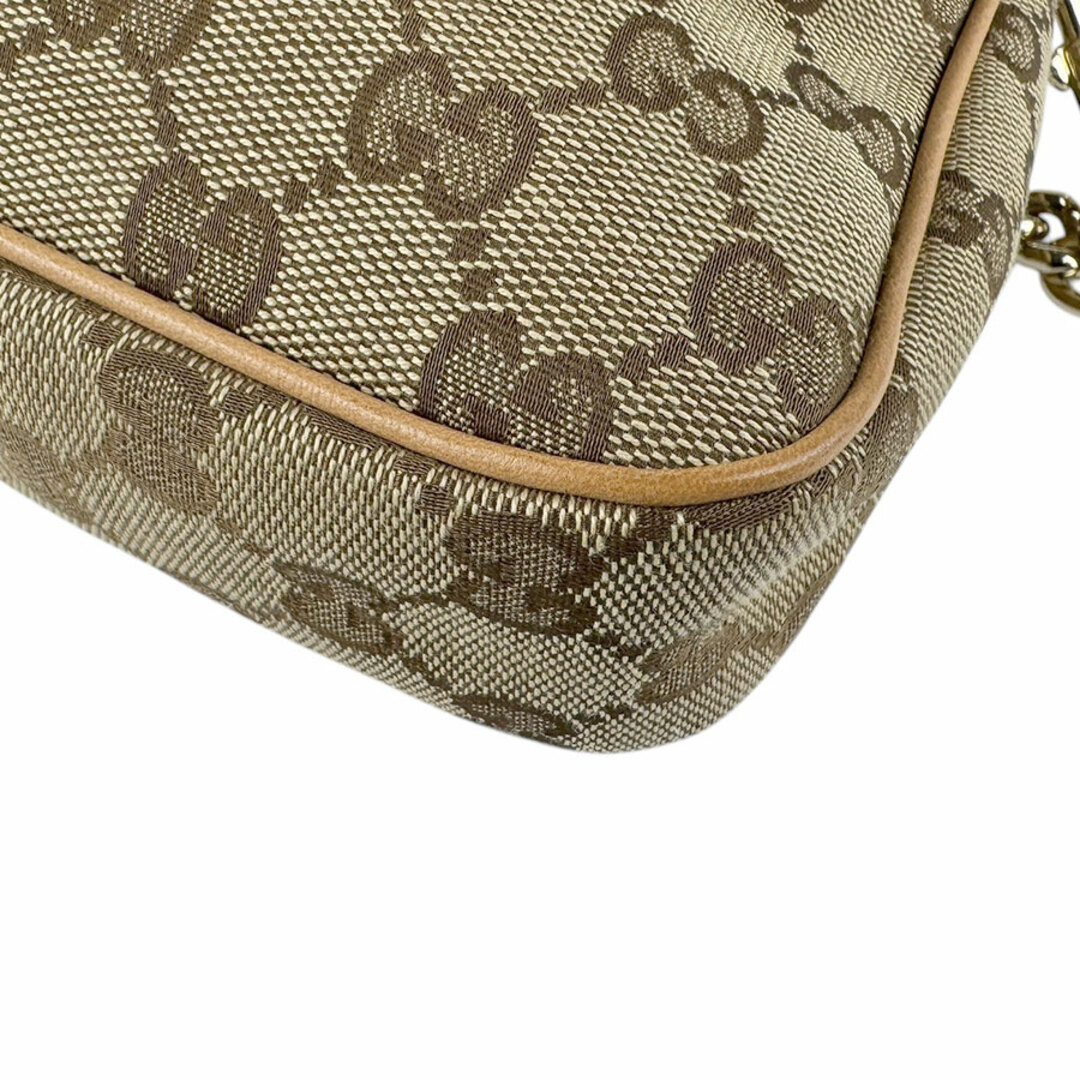 GUCCI - グッチ GUCCI ショルダーバッグ GGキャンバス/レザー GUCCI - グッチ GUCCI ショルダーバッグ GGキャンバス/レザー