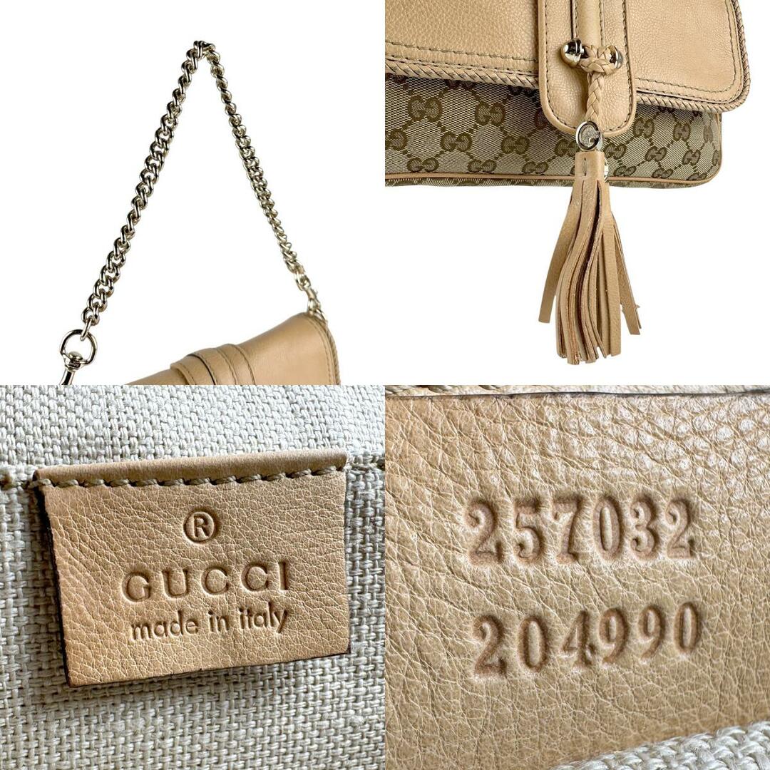 GUCCI - グッチ GUCCI ショルダーバッグ GGキャンバス/レザー GUCCI - グッチ GUCCI ショルダーバッグ GGキャンバス/レザー