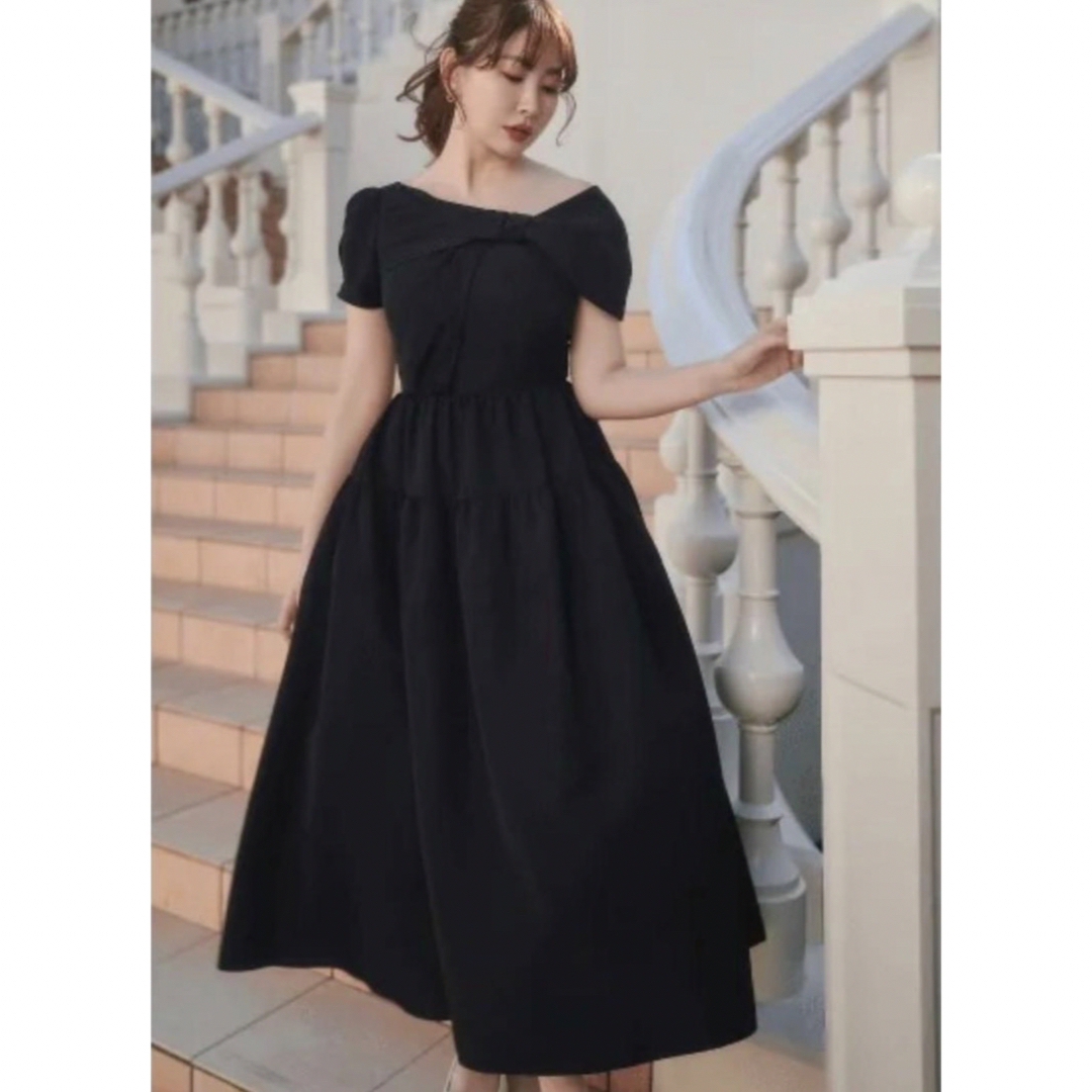 Her lip to - herlipto Twisted Ribbon Tiered Dressの通販 by Her lip to - herlipto Twisted Ribbon Tiered Dressの通販 by