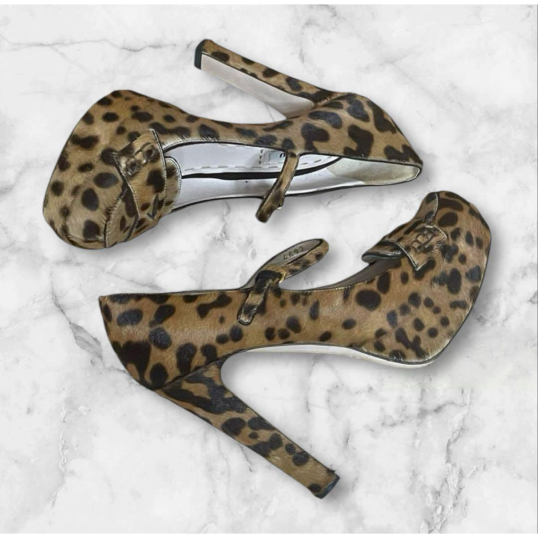 MIU MIU - 良品 MIUMIU ハラコレザー レオパード 豹柄 アニマル MIU MIU - 良品 MIUMIU ハラコレザー レオパード 豹柄 アニマル