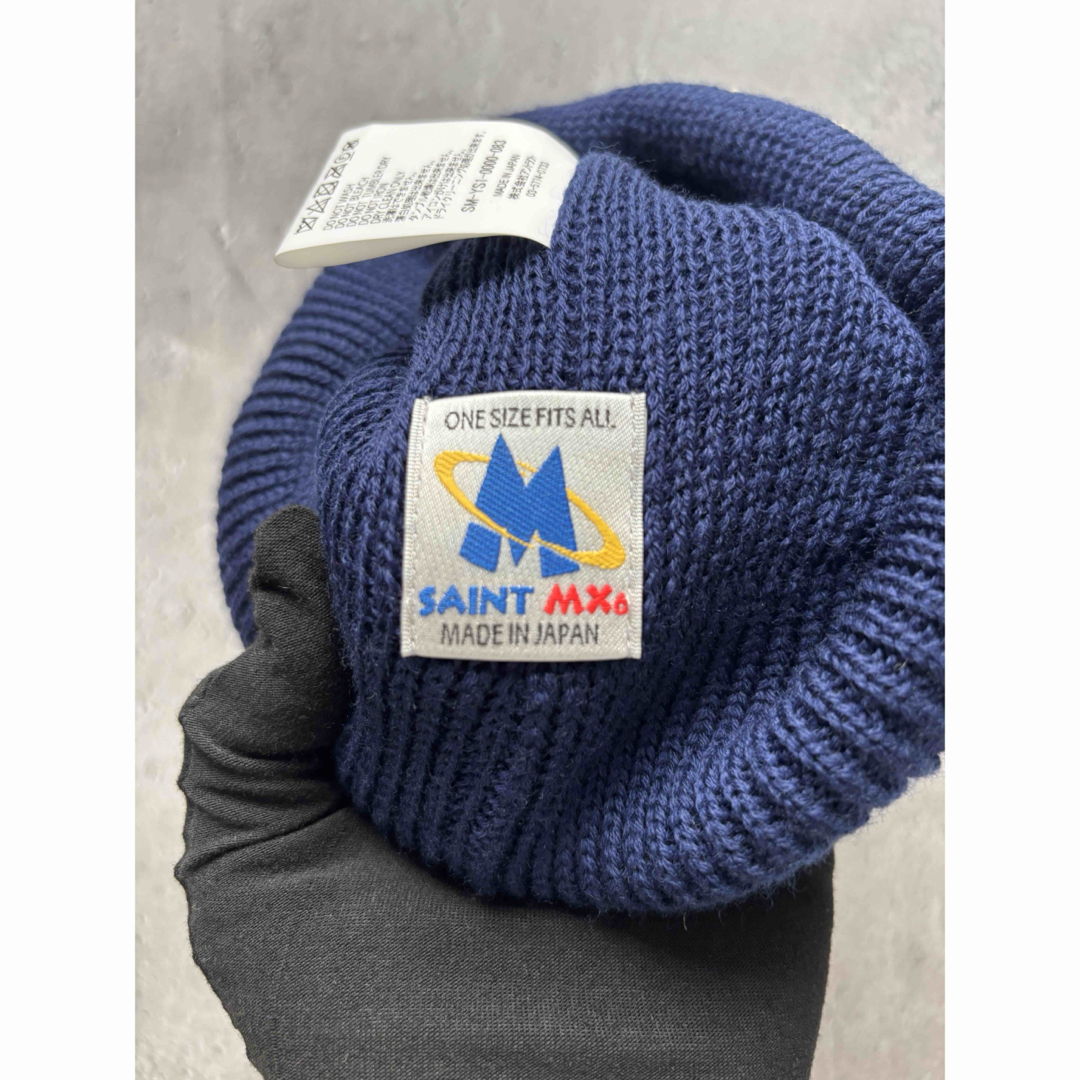 READYMADE - セントマイケル ロゴ刺繍ビーニーニットキャプの READYMADE - セントマイケル ロゴ刺繍ビーニーニットキャプの