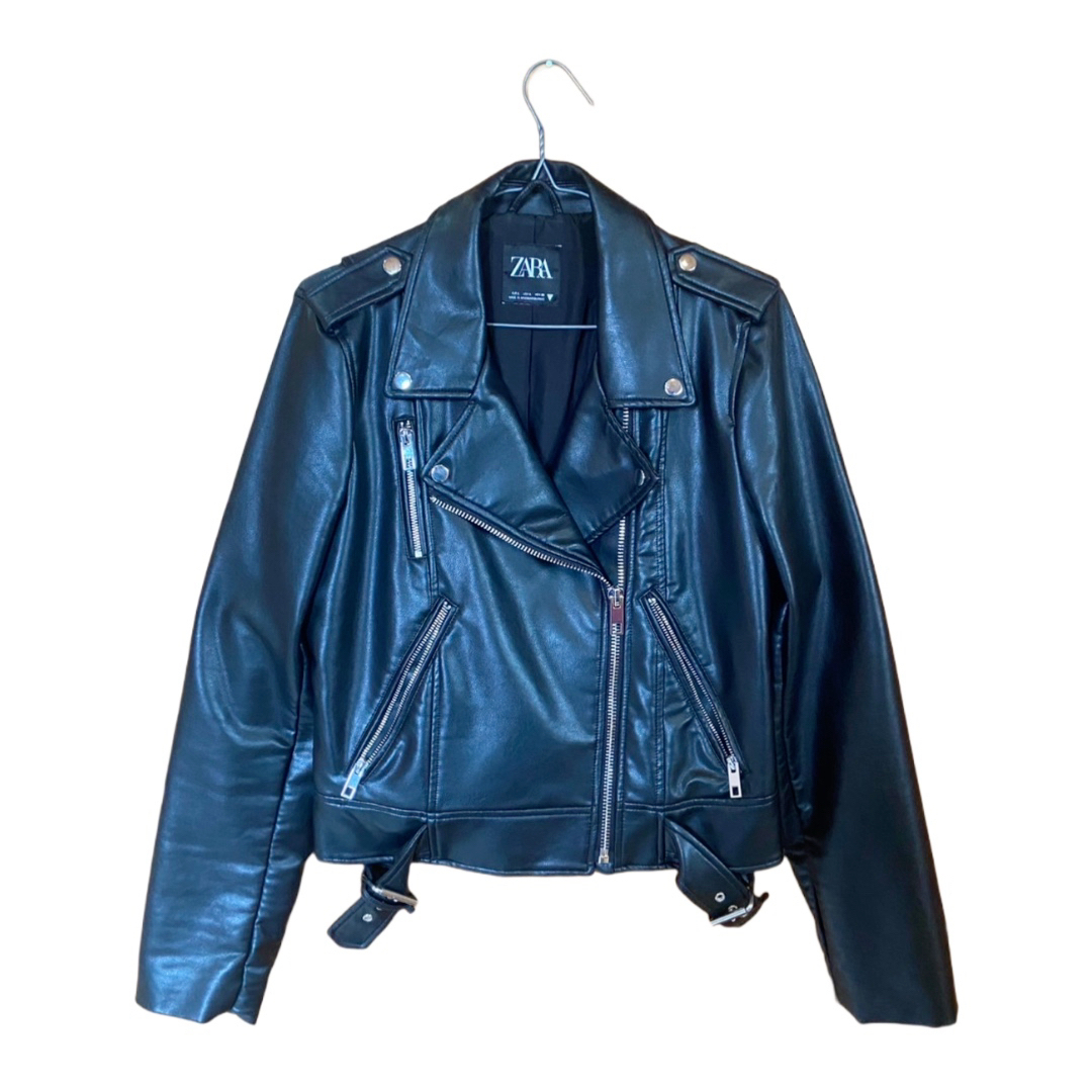 ZARA - ZARA ブラック レザージャケット ライダース 革ジャン L ZARA - ZARA ブラック レザージャケット ライダース 革ジャン L
