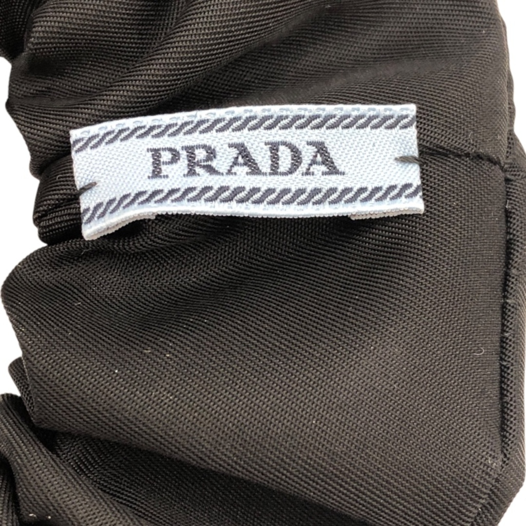 PRADA - プラダ PRADA Re-Nylon シュシュ ブラック ナイロン PRADA - プラダ PRADA Re-Nylon シュシュ ブラック ナイロン