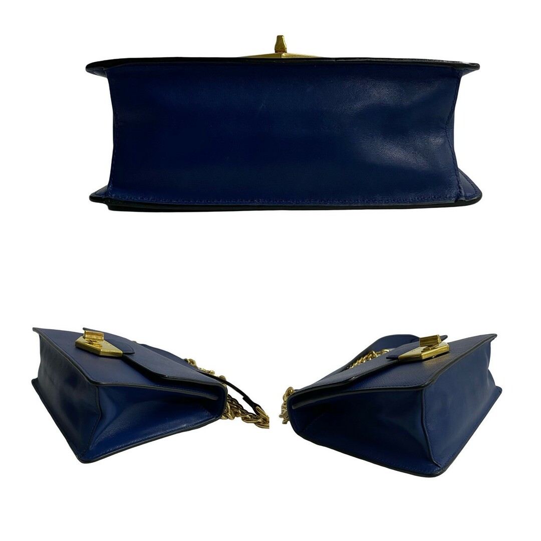PRADA - 極 美品 PRADA プラダ ロゴ ターンロック ゴールド 金具 PRADA - 極 美品 PRADA プラダ ロゴ ターンロック ゴールド 金具