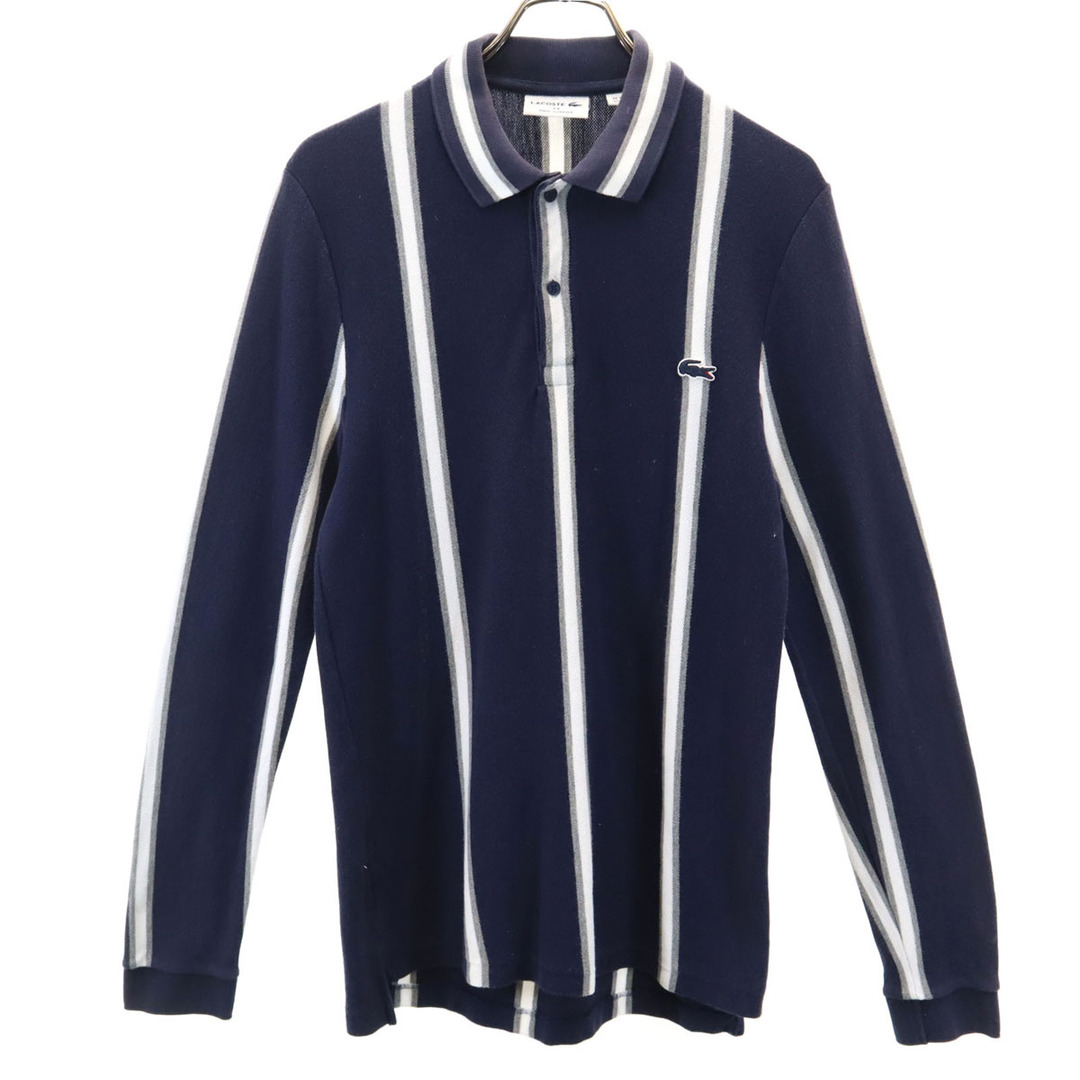 LACOSTE - 古着 LACOSTE ラコステ フランス製 ストライプ柄 長袖 LACOSTE - 古着 LACOSTE ラコステ フランス製 ストライプ柄 長袖