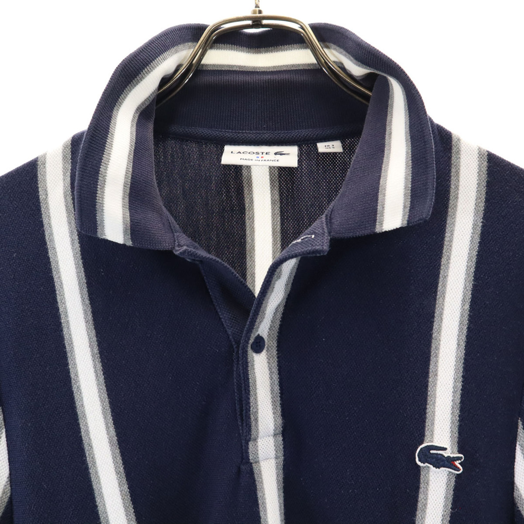 LACOSTE - 古着 LACOSTE ラコステ フランス製 ストライプ柄 長袖 LACOSTE - 古着 LACOSTE ラコステ フランス製 ストライプ柄 長袖