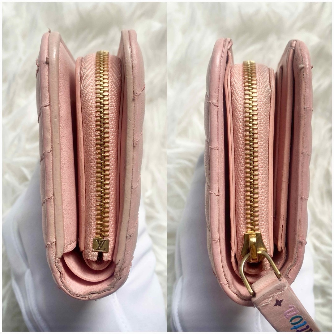 LOUIS VUITTON - ルイヴィトン 二つ折り財布 ピンク LOUIS VUITTON - ルイヴィトン 二つ折り財布 ピンク