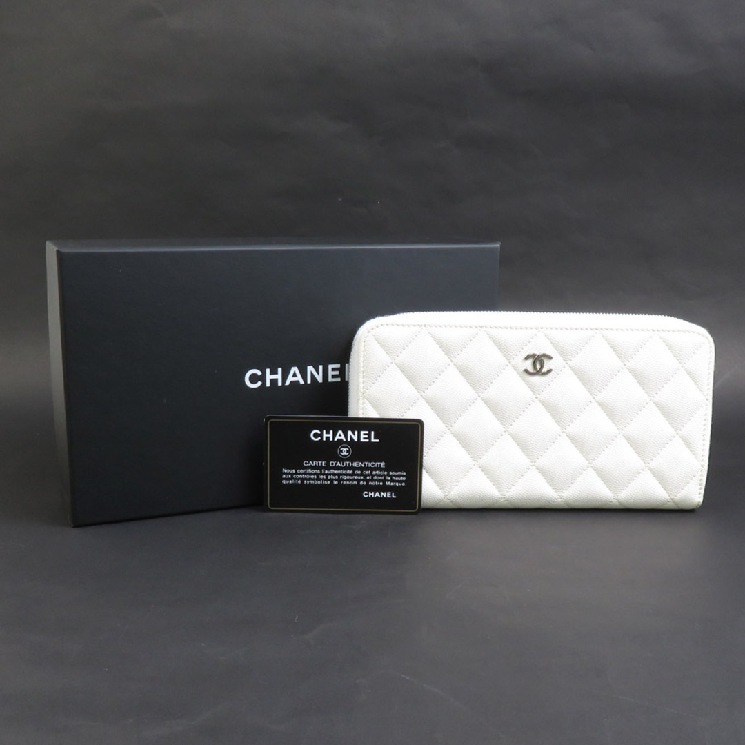 CHANEL - シャネル CHANEL ラウンドファスナー長財布 キャビア CHANEL - シャネル CHANEL ラウンドファスナー長財布 キャビア
