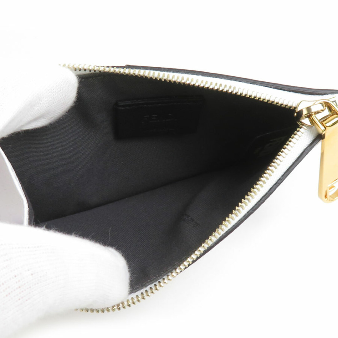 FENDI - フェンディ FENDI コインケース レザー ホワイト ユニ FENDI - フェンディ FENDI コインケース レザー ホワイト ユニ