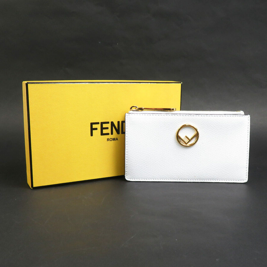 FENDI - フェンディ FENDI コインケース レザー ホワイト ユニ FENDI - フェンディ FENDI コインケース レザー ホワイト ユニ