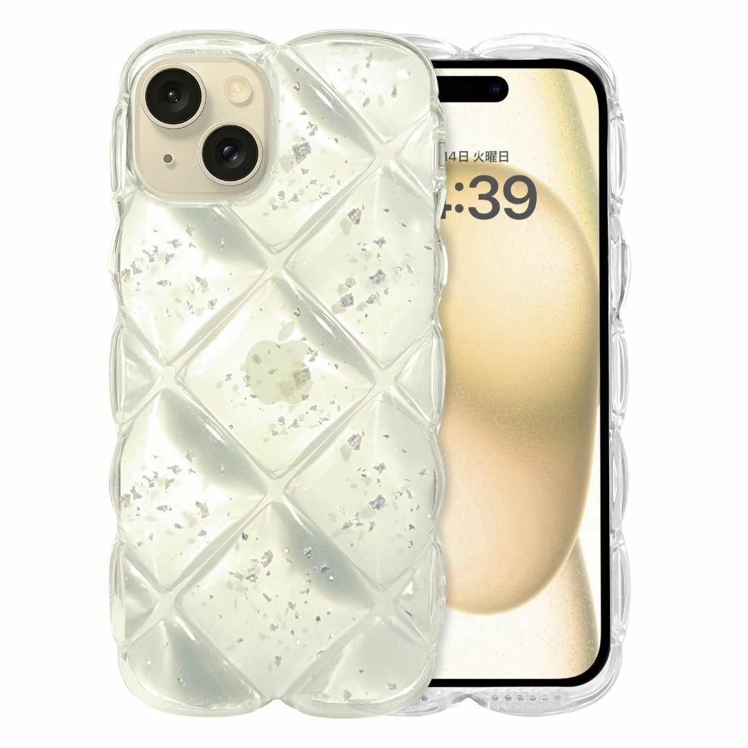 【色:クリア_サイズ:iPhone 15 6.1"】iPhone15 ケース ク スマホ/家電/カメラのスマホアクセサリー(その他)の商品写真