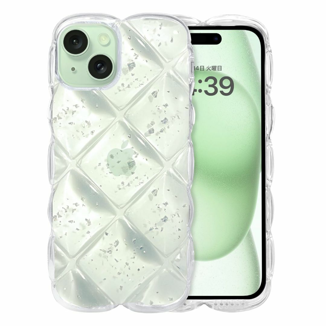 【色:クリア_サイズ:iPhone 15 6.1"】iPhone15 ケース ク スマホ/家電/カメラのスマホアクセサリー(その他)の商品写真