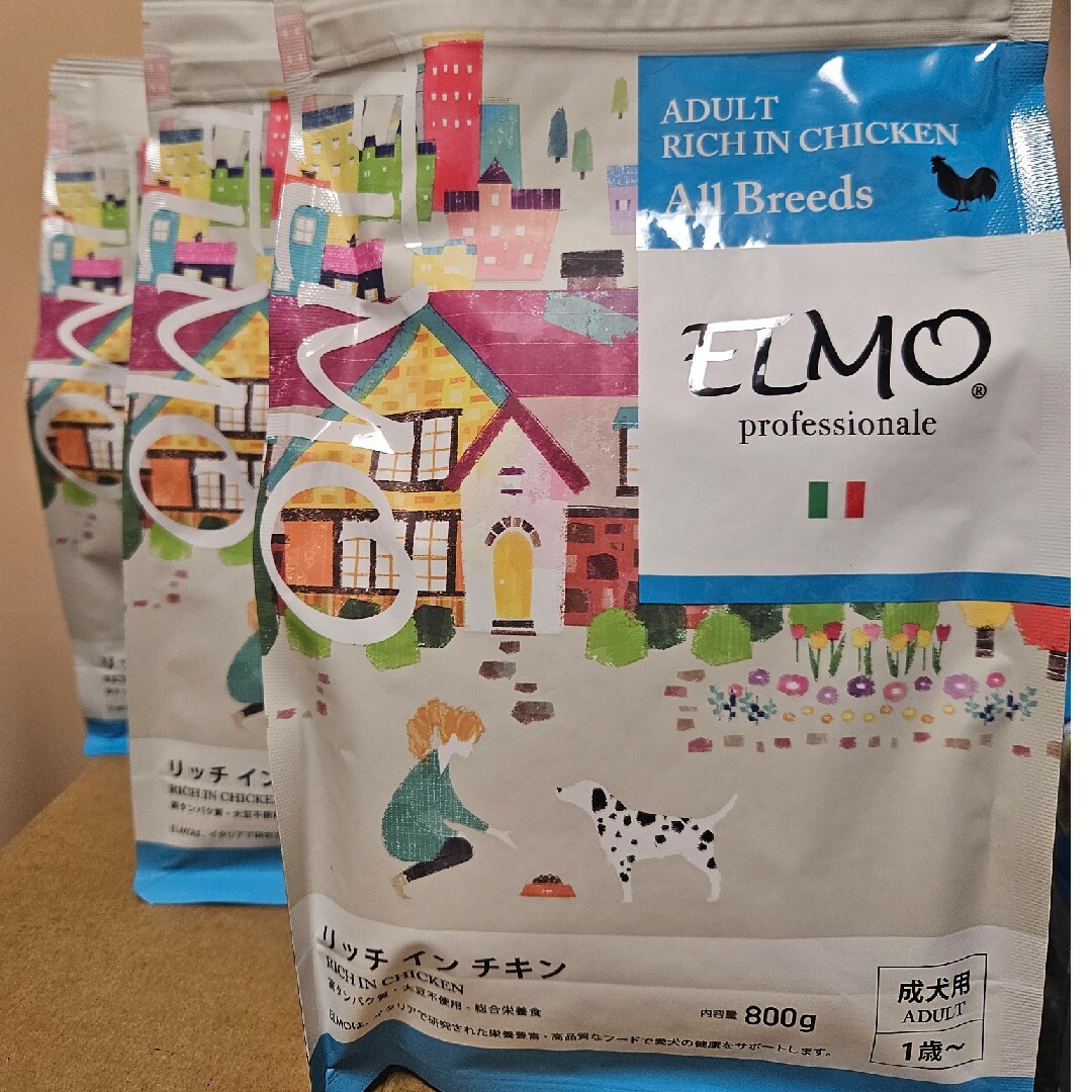 ELMO アダルトリッチインチキン 3kg×1 800g×3の通販 by まめ ELMO アダルトリッチインチキン 3kg×1 800g×3の通販 by まめ