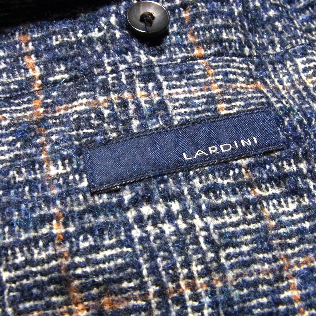LARDINI - ラルディーニ ツイード ダブル ジャケット アンコン LARDINI - ラルディーニ ツイード ダブル ジャケット アンコン