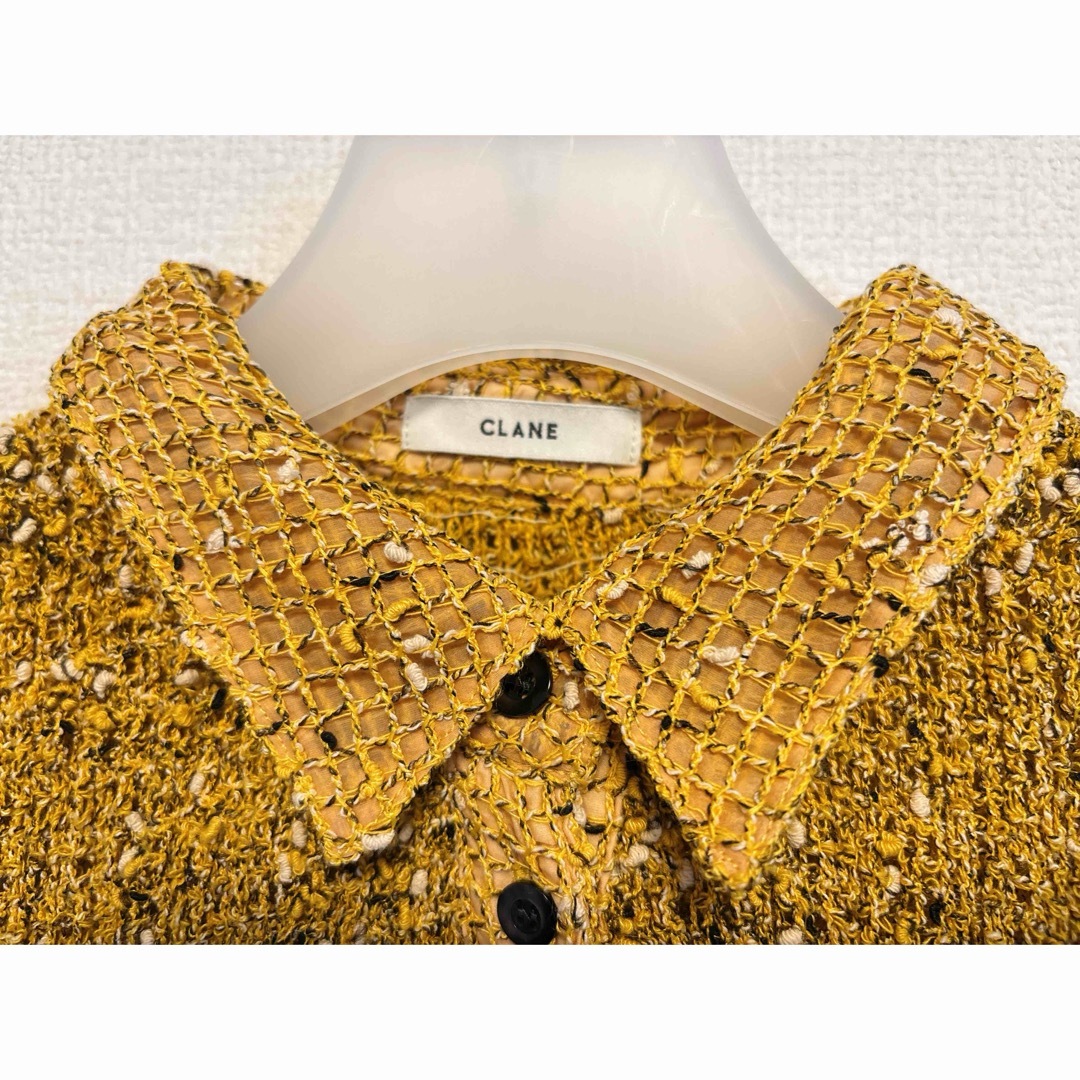 CLANE - MIX MESH GATHER SHIRT CLANEの通販 by saki's shop CLANE - MIX MESH GATHER SHIRT CLANEの通販 by saki's shop