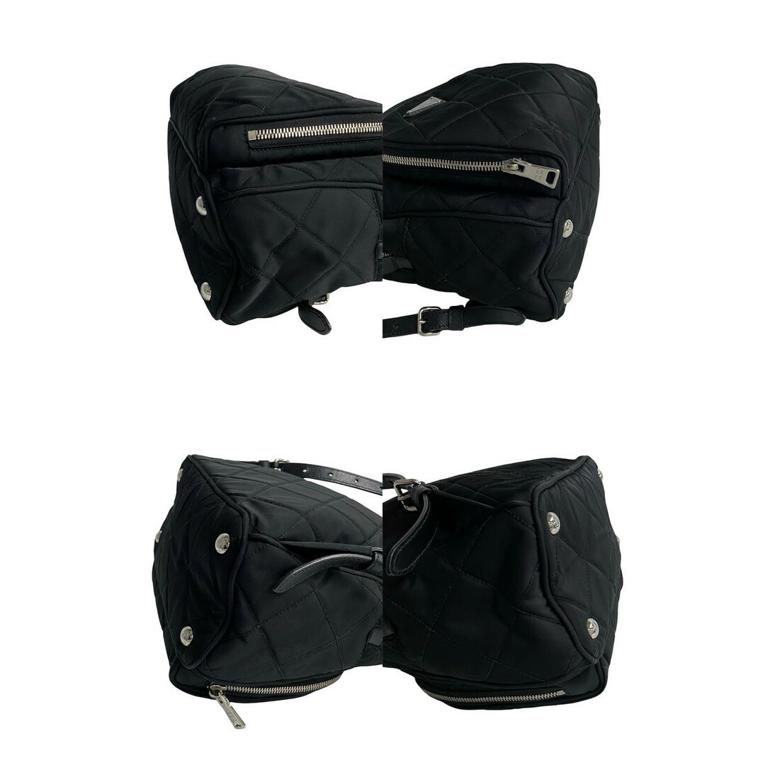 PRADA - 極 美品 PRADA プラダ 三角ロゴ 金具 キルティング PRADA - 極 美品 PRADA プラダ 三角ロゴ 金具 キルティング