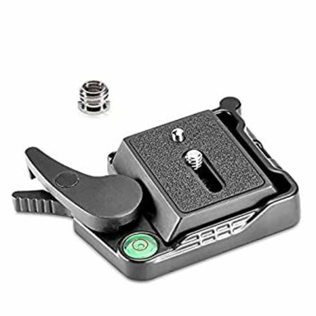 NEEWER ブラックアルミ合金のクイックリリース QRプレートアダプター 1/4inーム三脚に適用 (1個) スマホ/家電/カメラのカメラ(その他)の商品写真