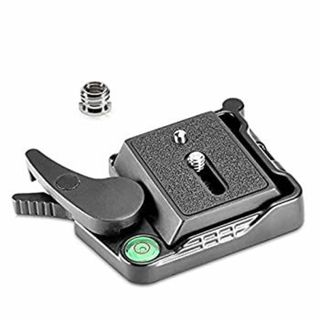 NEEWER ブラックアルミ合金のクイックリリース QRプレートアダプター 1/4inーム三脚に適用 (1個)(その他)