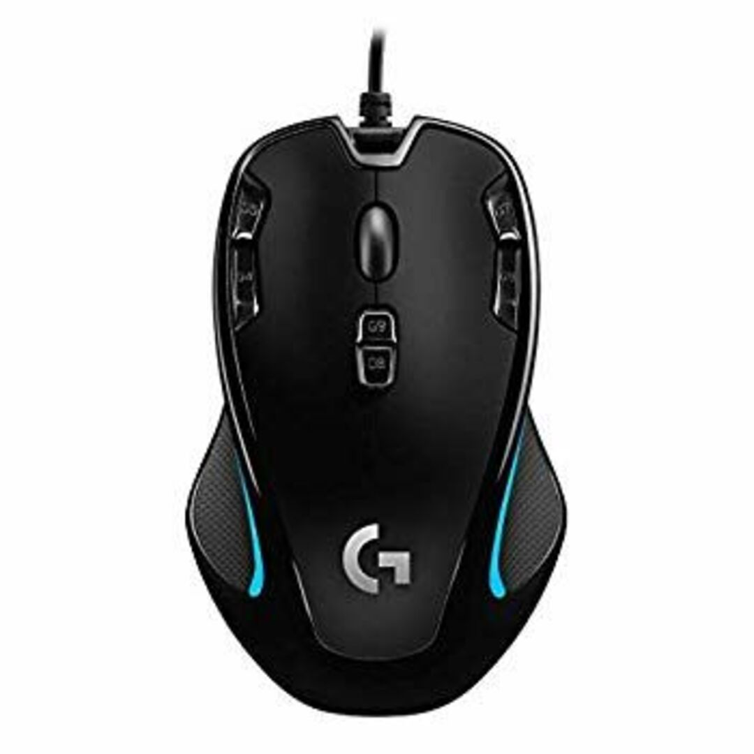 Logicool G ゲーミングマウス G300Sr ブラック usb 有線 82g 軽量 ゲームマウス 左右対称 多ボタン G300 国内正規品 2年間メーカー保証 mxn26g8 スマホ/家電/カメラのPC/タブレット(PC周辺機器)の商品写真