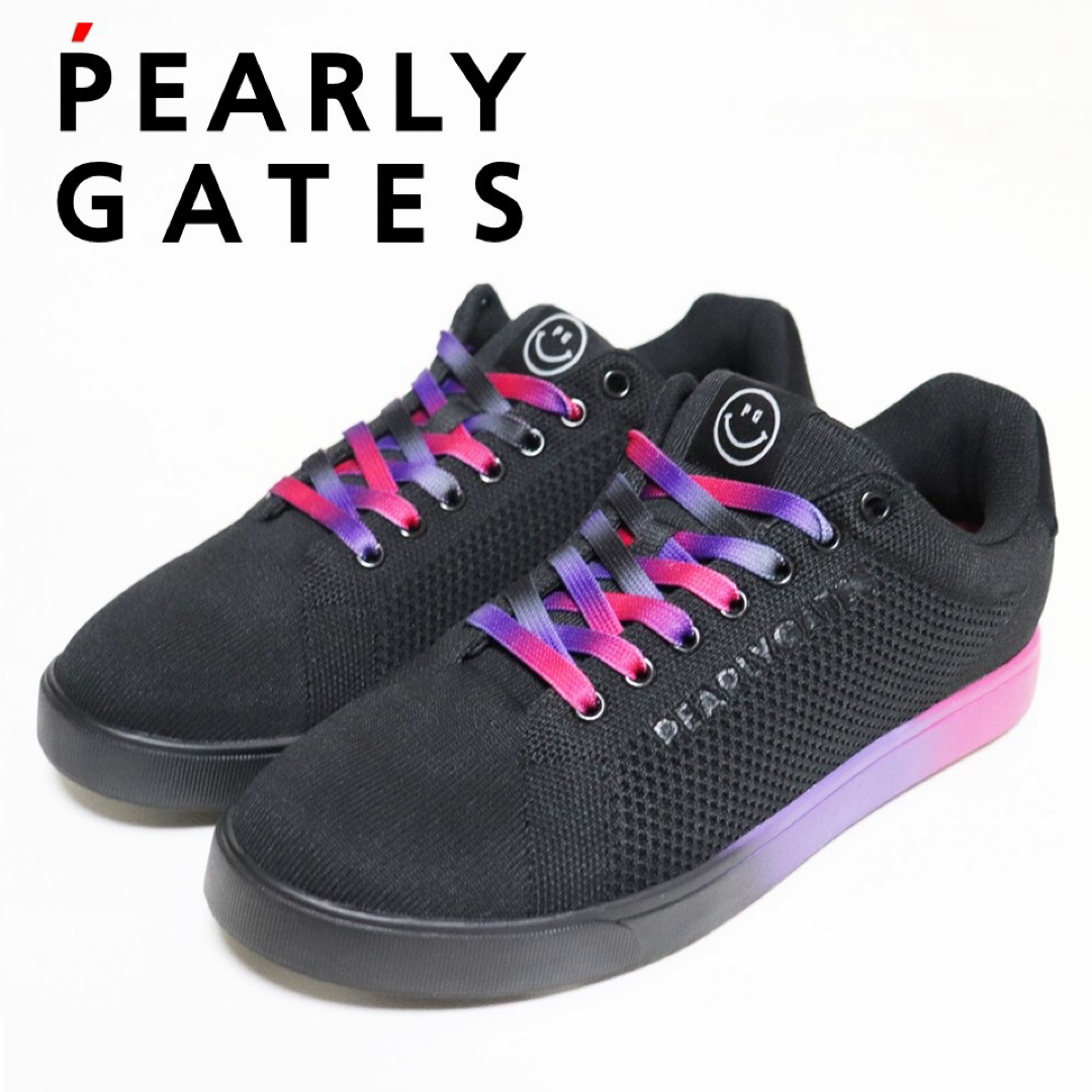 PEARLY GATES - 《パーリーゲイツ》新品 ニコちゃんロゴ PEARLY GATES - 《パーリーゲイツ》新品 ニコちゃんロゴ
