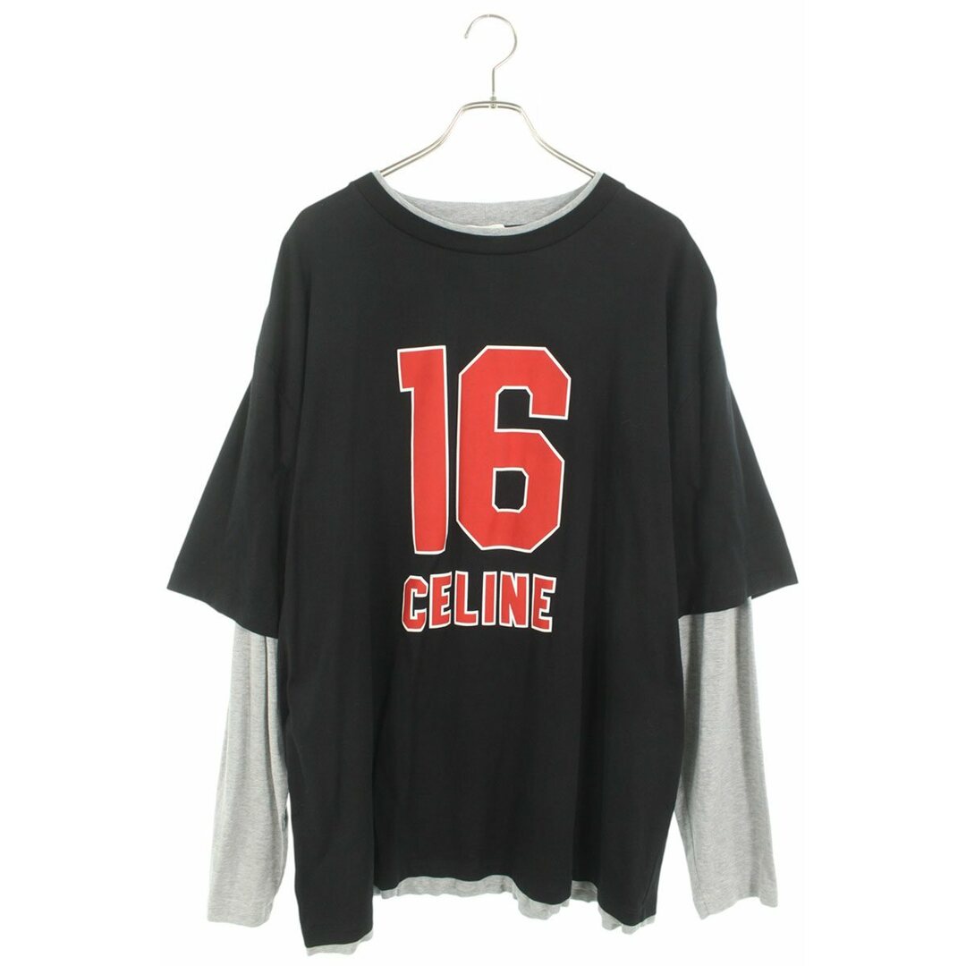CELINE - セリーヌ 23SS 2X87E671Q スケートレイヤードロゴ長袖 CELINE - セリーヌ 23SS 2X87E671Q スケートレイヤードロゴ長袖