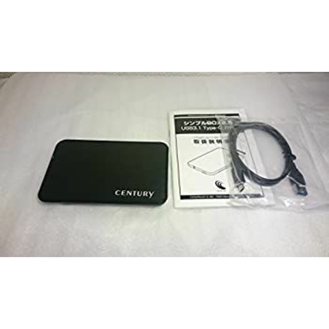 センチュリー USB3.1 Type-C接続 7mm厚 2.5インチ7mm厚SATA-HDD/SSD専用ケース「シンプルBOX2.5 USB3.1 Type-C 7mm」 CSS25U31C-BK-7MM スマホ/家電/カメラのPC/タブレット(PC周辺機器)の商品写真