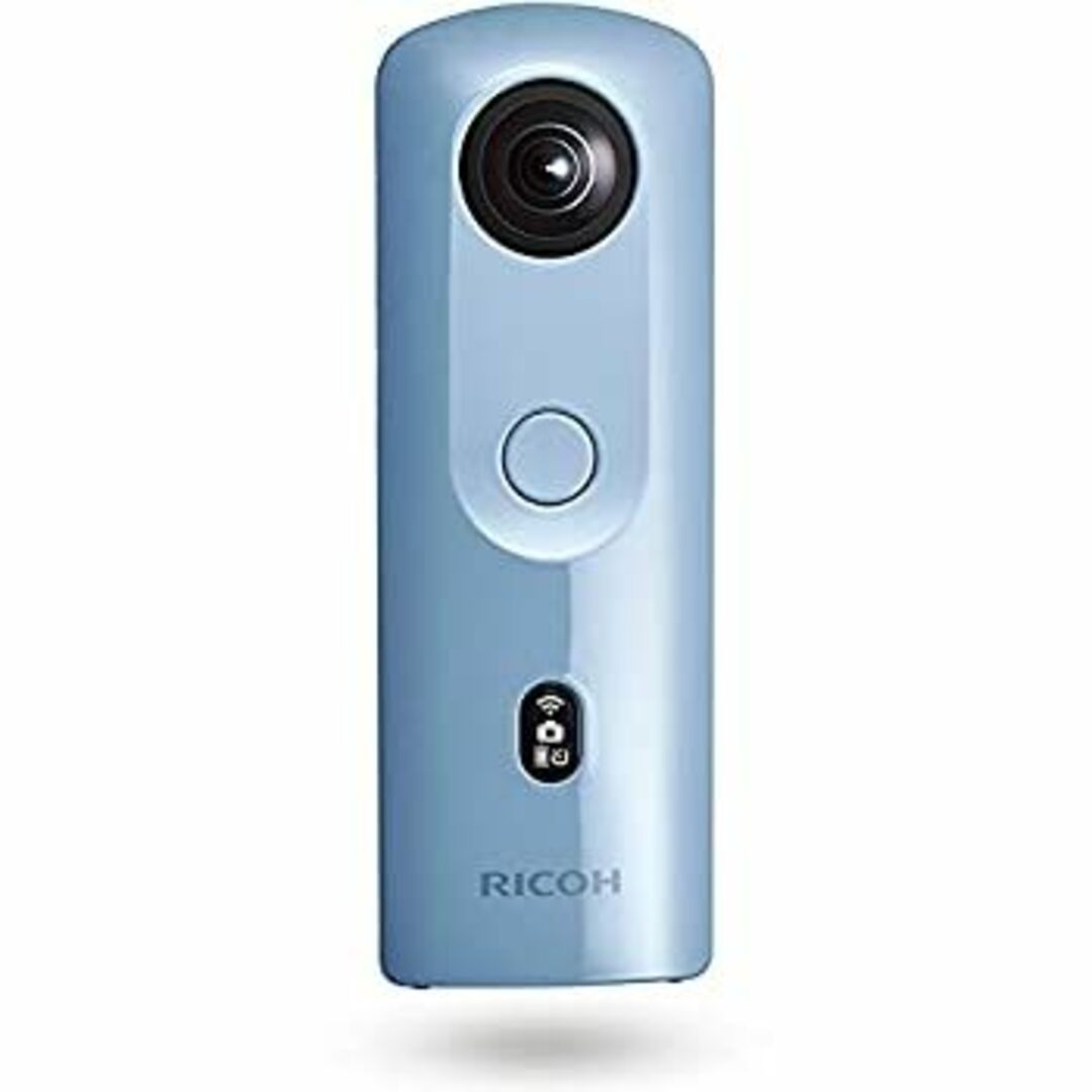 RICOH THETA SC2 BLUE ブルー 360度全天球カメラ 360°手振れ補正機能搭載 4K動画 進化したHDR合成機能 (THETA SC比 2.4倍の処理速度アップ、最 スマホ/家電/カメラのカメラ(その他)の商品写真