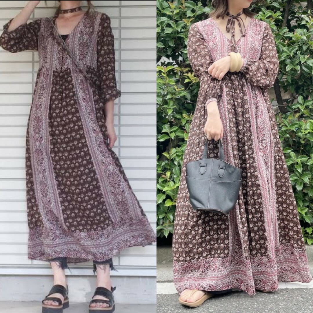 6 (ROKU) - 美品 6(ROKU)BEAUTY&YOUTH コットンシルクワンピース 6 (ROKU) - 美品 6(ROKU)BEAUTY&YOUTH コットンシルクワンピース