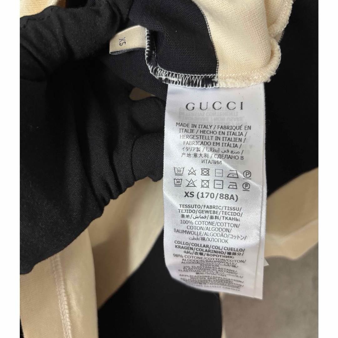 GUCCI - グッチ GUCCI ストライプコットンボーダーポロシャツの GUCCI - グッチ GUCCI ストライプコットンボーダーポロシャツの