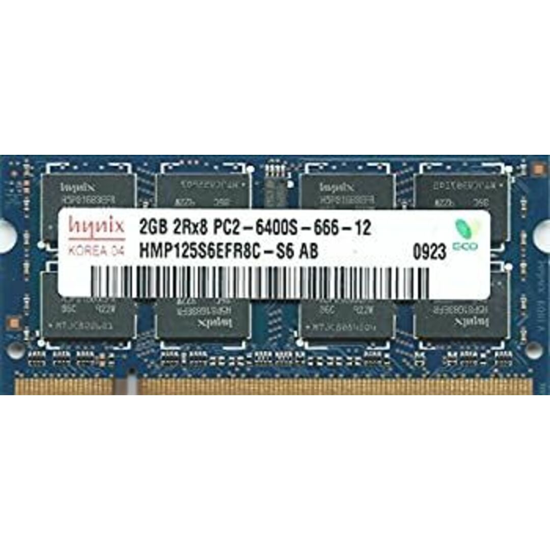 Hynix 800D2N-2G-H PC6400 DDR2 2GB Hynix純正ノート用メモリ DDR2 200pin SO-DIMM スマホ/家電/カメラのPC/タブレット(PCパーツ)の商品写真