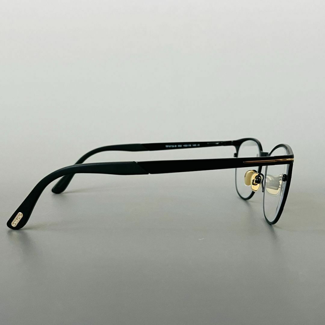 TOM FORD EYEWEAR - トムフォード メガネ ボストン 黒 金 TOM FORD EYEWEAR - トムフォード メガネ ボストン 黒 金