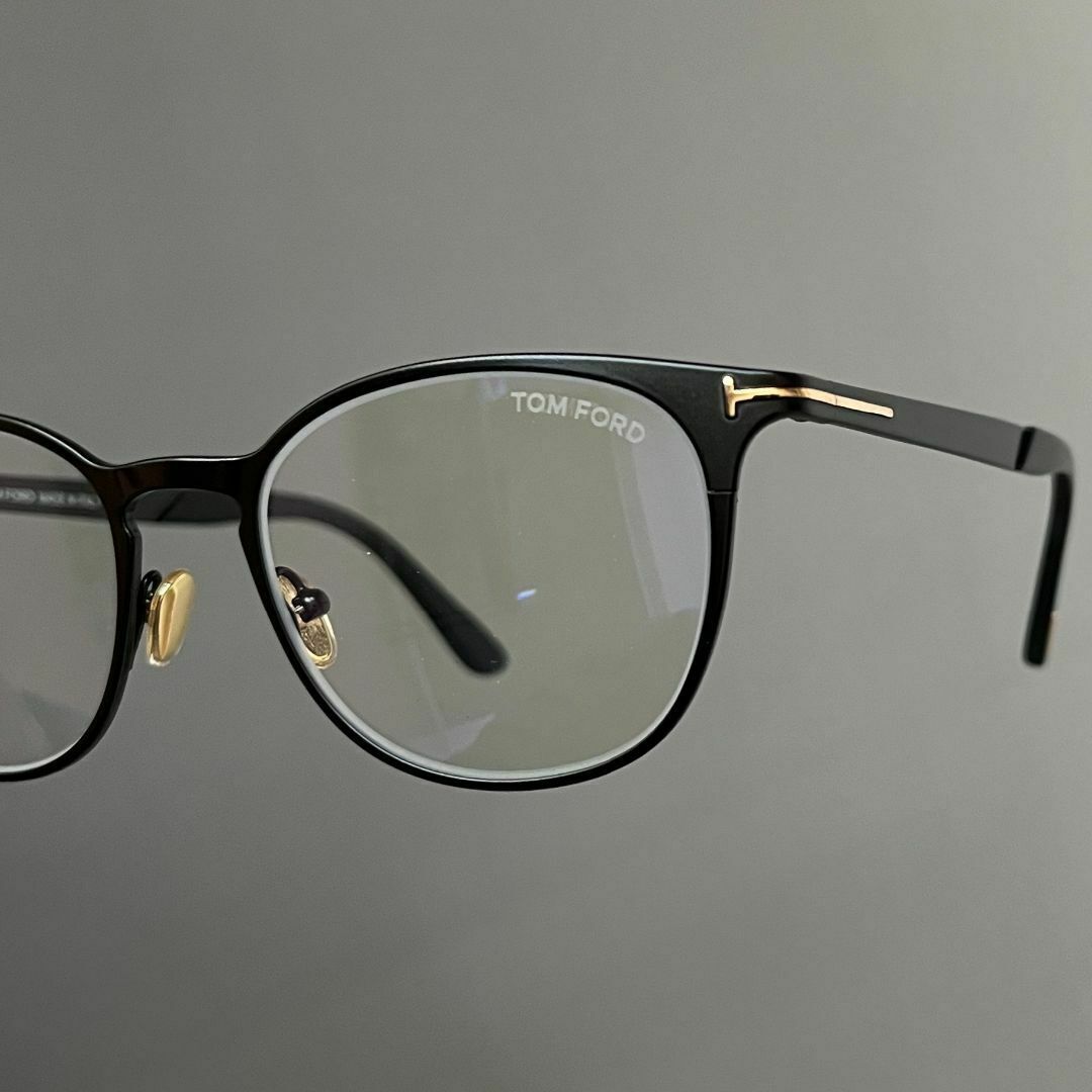 TOM FORD EYEWEAR - トムフォード メガネ ボストン 黒 金 TOM FORD EYEWEAR - トムフォード メガネ ボストン 黒 金