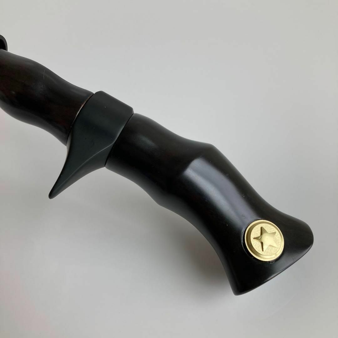 新品】ロッドビルディング ウッドガングリップ 天然木/ブラック 新品】ロッドビルディング ウッドガングリップ 天然木/ブラック