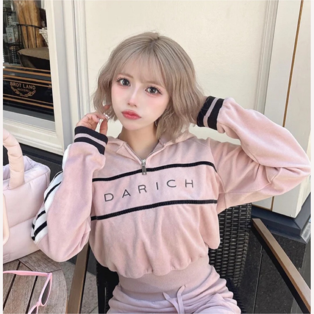 ダーリッチ ラインベロアショートフーディ NVY ラインベロアショートフーディ – Darich (ダーリッチ)