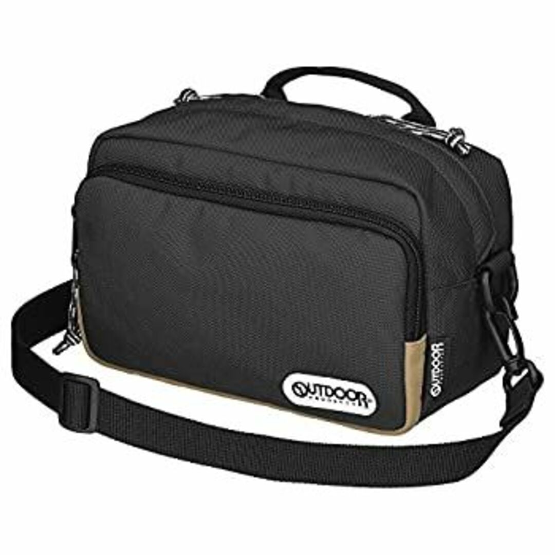 OUTDOOR PRODUCTS (アウトドアプロダクツ) カメラバッグ カメラショルダーバッグ03 2.5L ブラック ODCSB03BK インナーバッグとしても使えるコン スマホ/家電/カメラのカメラ(ケース/バッグ)の商品写真