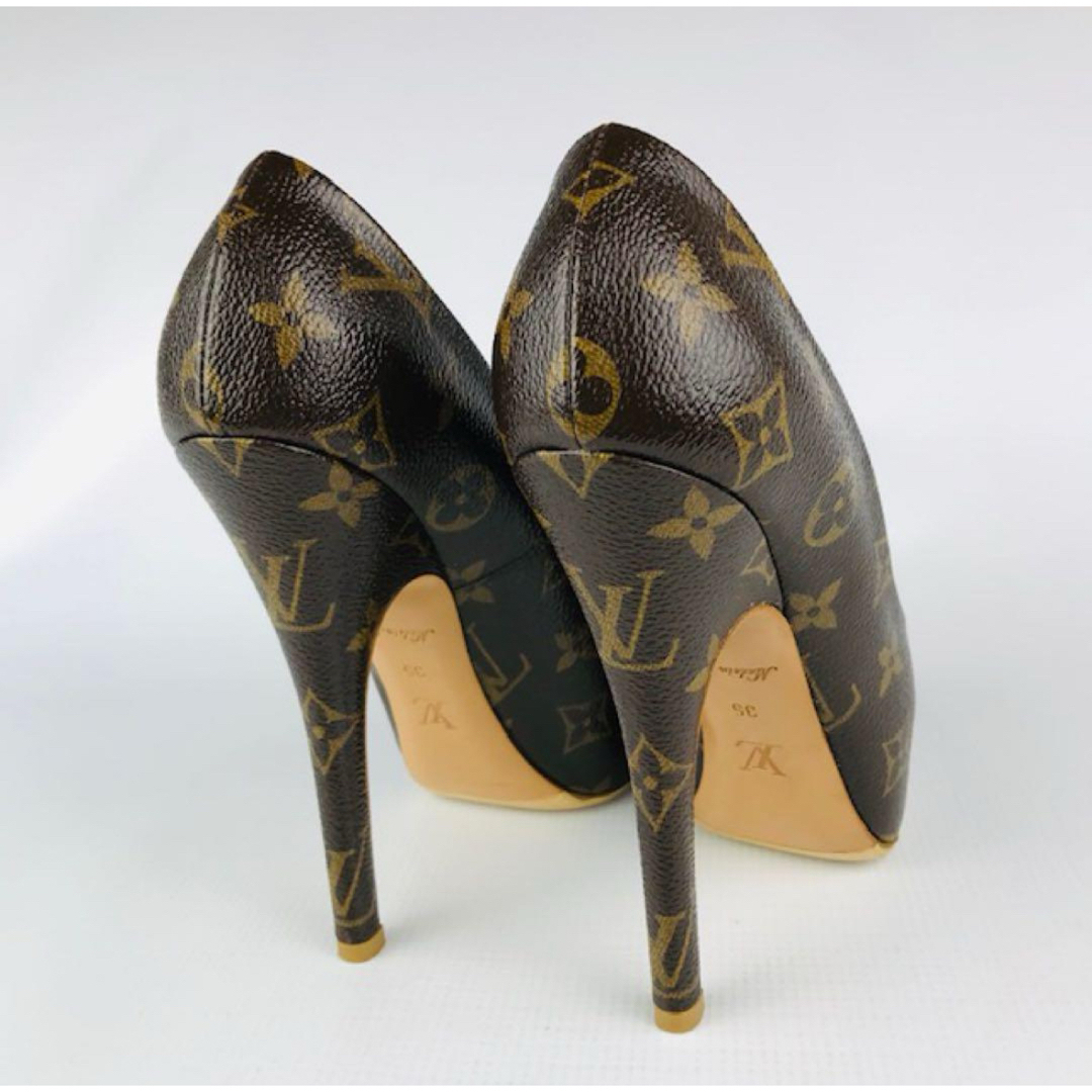 LOUIS VUITTON - 美品☆ルイヴィトン・レザー モノグラム総柄 LOUIS VUITTON - 美品☆ルイヴィトン・レザー モノグラム総柄