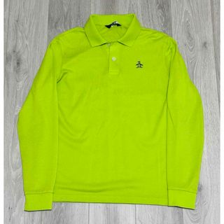 Munsingwear - マンシングウェア蛍光グリーン長袖ポロシャツ Munsingwear - マンシングウェア蛍光グリーン長袖ポロシャツ