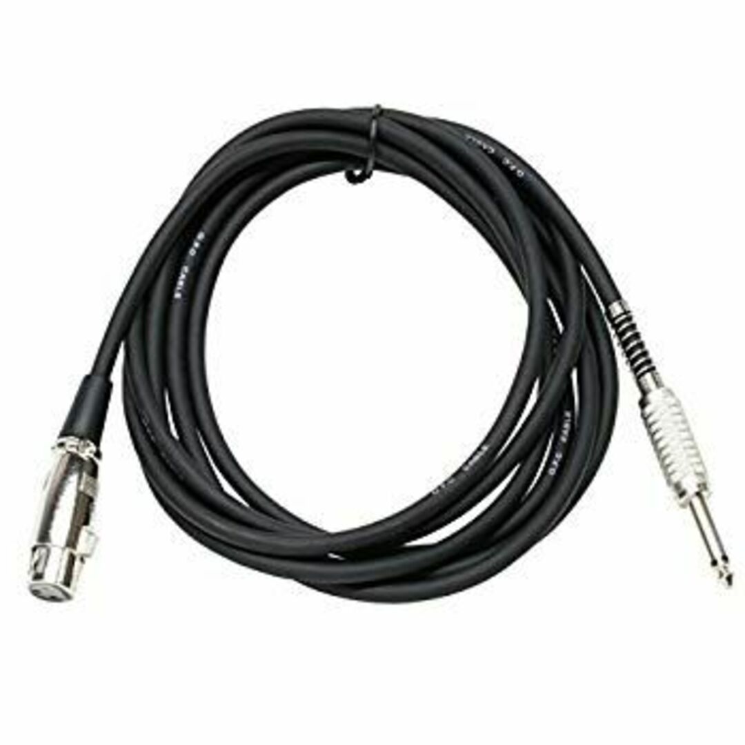 TECH マイクケーブル XLR(メス) / フォン(オス) 3m TMC-3 ブラック wgteh8f 楽器のレコーディング/PA機器(ケーブル)の商品写真