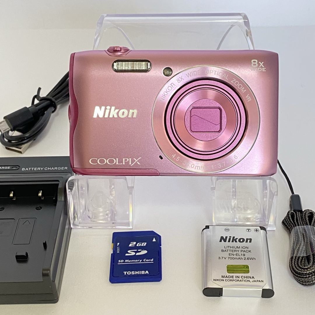 Nikon - 【美品】 nikon coolpix A300 ニコン コンデジ SDカード Nikon - 【美品】 nikon coolpix A300 ニコン コンデジ SDカード