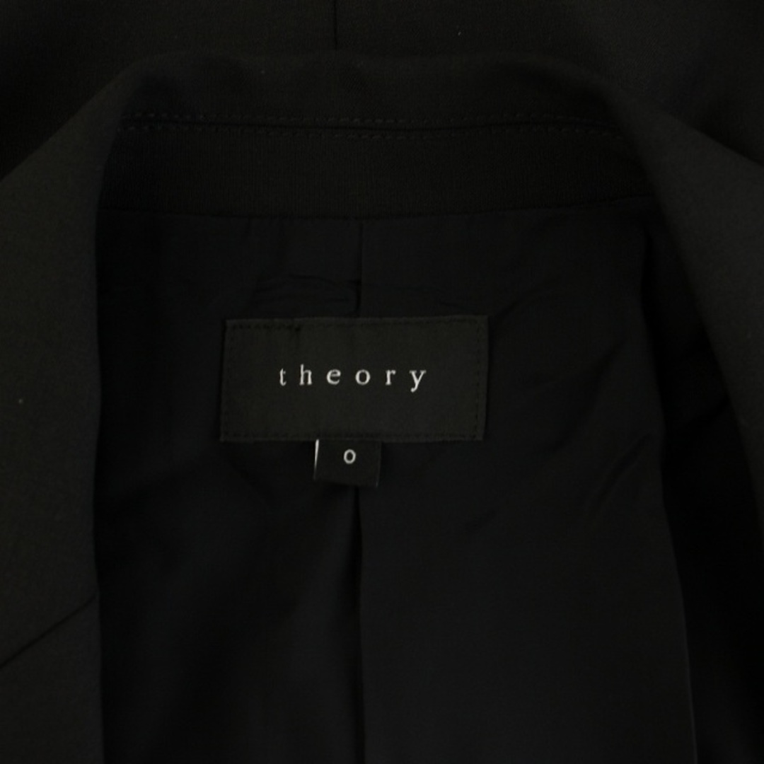 Theory - セオリー テーラードジャケット シングル 0 ブラック Theory - セオリー テーラードジャケット シングル 0 ブラック