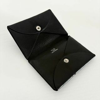 HERMES - 『エルメス』カルヴィ ノワール 黒 シェーブル カード HERMES - 『エルメス』カルヴィ ノワール 黒 シェーブル カード