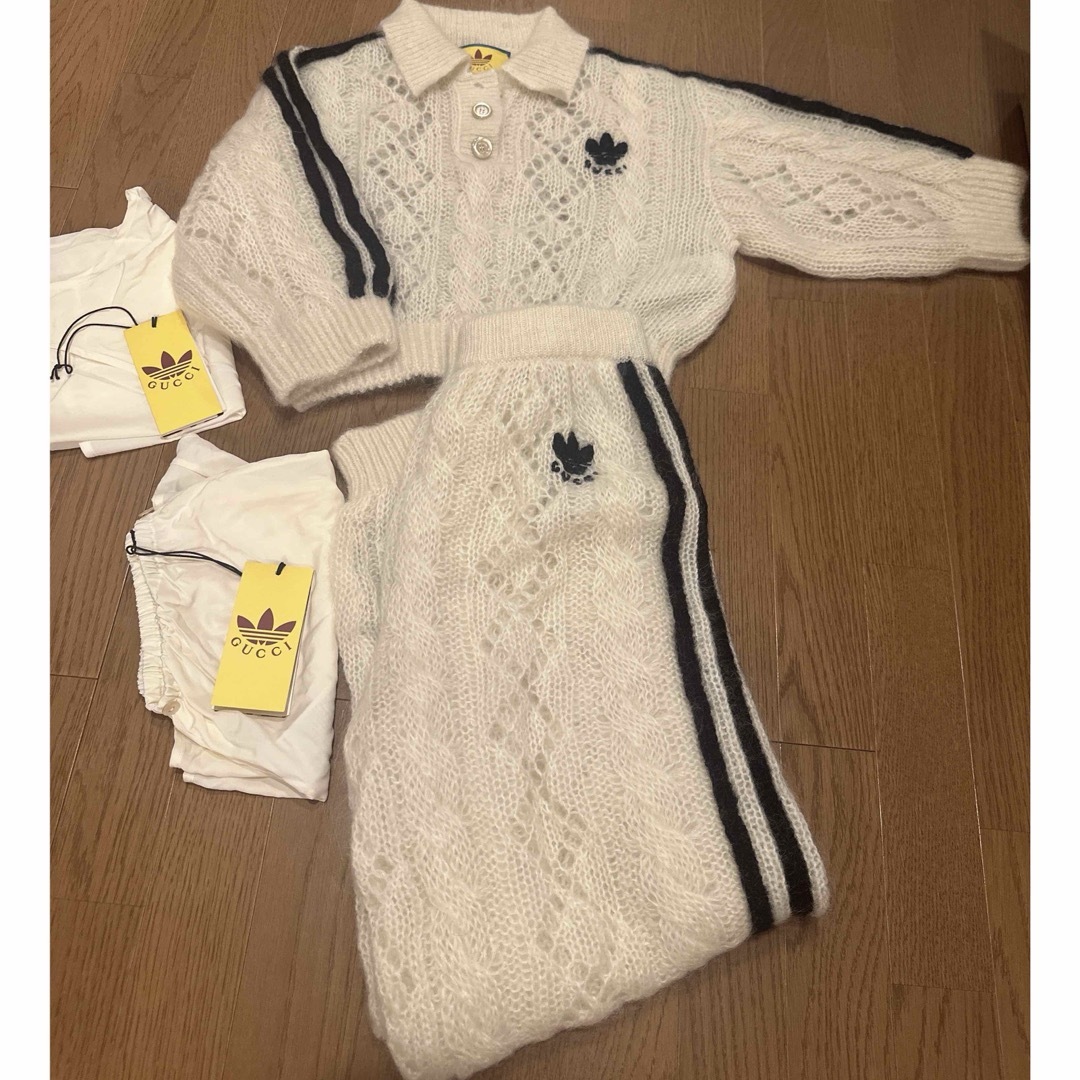 GUCCI - adidas×GUCCI 正規品 22AW モヘアニット トップス+ GUCCI - adidas×GUCCI 正規品 22AW モヘアニット トップス+