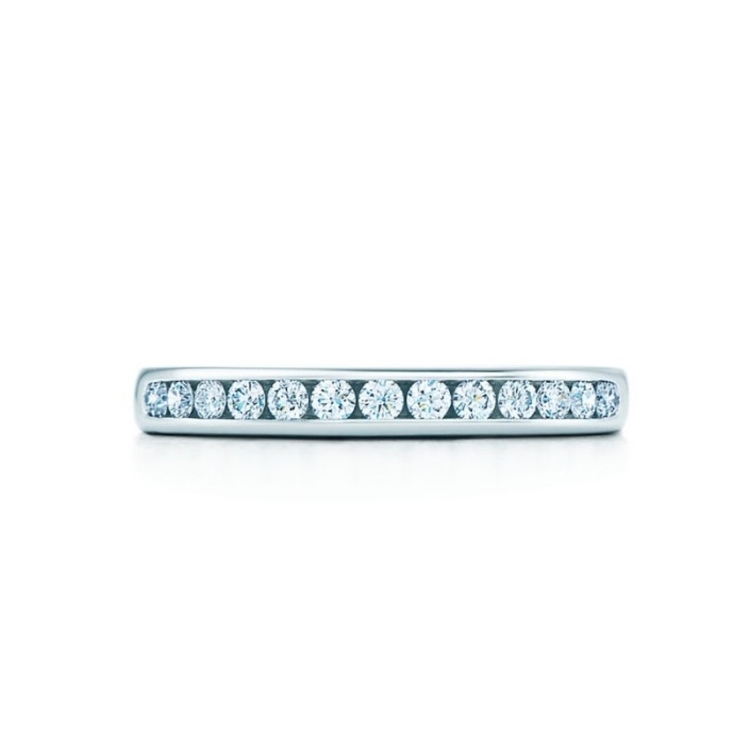 Tiffany & Co. - 美品【ティファニー】ダイヤモンド ハーフ Tiffany & Co. - 美品【ティファニー】ダイヤモンド ハーフ